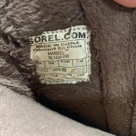 Sorel Maribel Waterproof Suede Boot Thinsulate Dark Brown Women's Size 6 - Picture 11 of 12